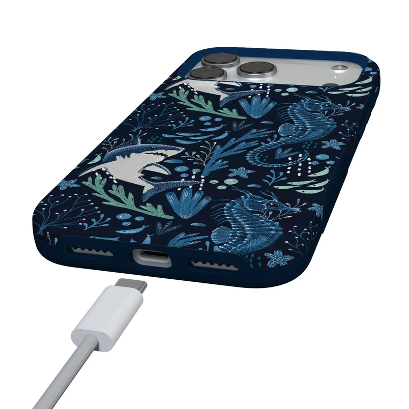 Midnight Reef | Shark Print Case