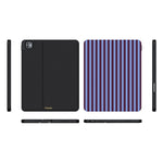 Perfect Stripes | Purple & Blue Stripes iPad Case