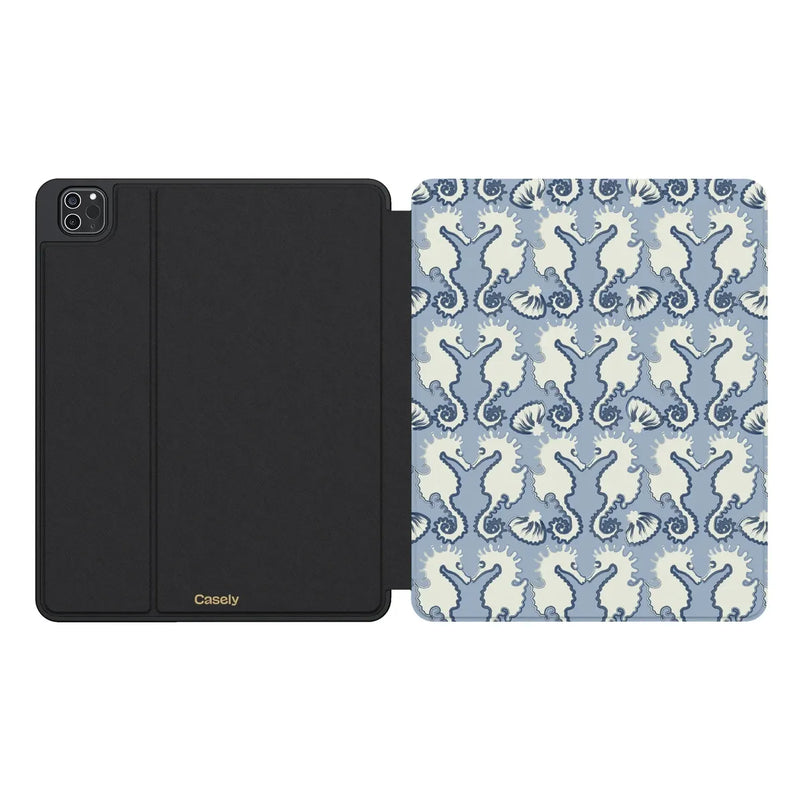 Seahorse Drift | Coastal Blues iPad Case