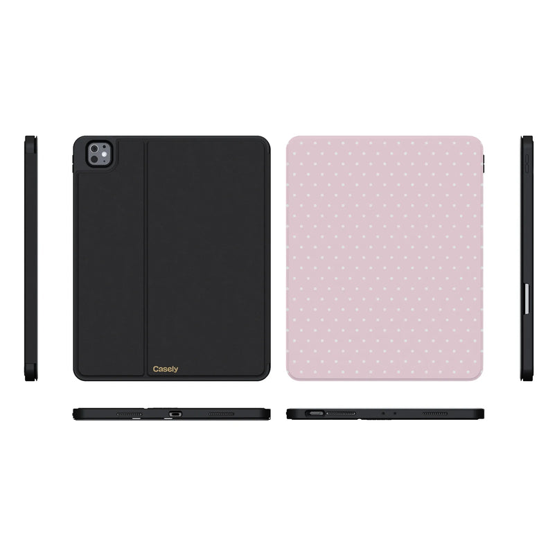 On the Dot | Pink & White Polka Dot iPad Case