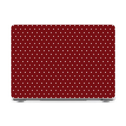 On the Dot | Maroon Polka Dot Laptop Shell - 16