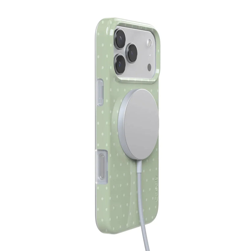 On the Dot | Green Polka Dot Case