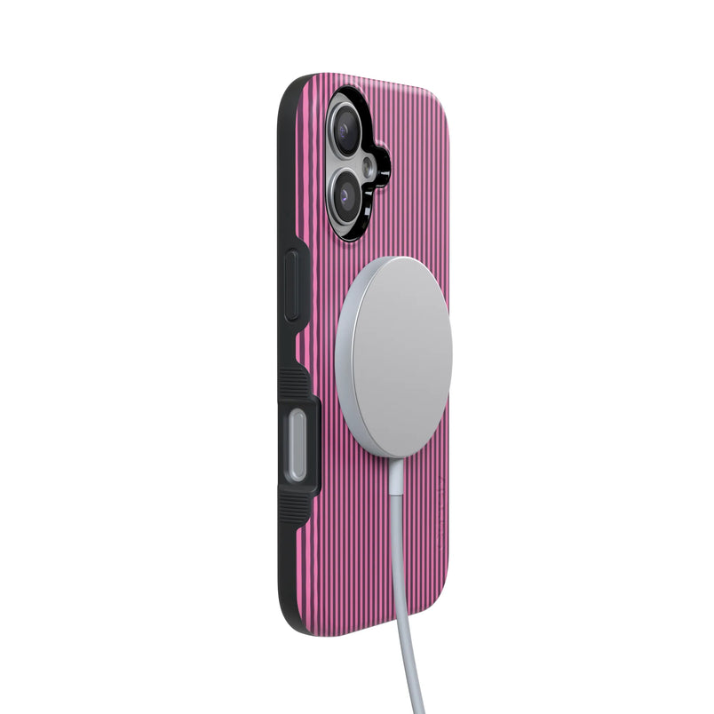 Stripes and the City | Pink & Purple Pinstripe Case