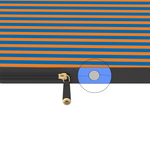 Go New York | Blue & Orange Stripes Laptop Case