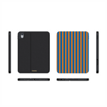 Go New York | Blue & Orange Stripes iPad Case