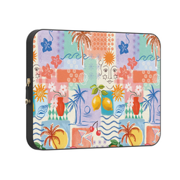 Tropical Heat | Beachy Collage Laptop Case