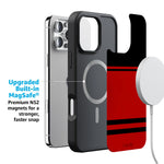 Storm Warning | Black & Red Stripes Case
