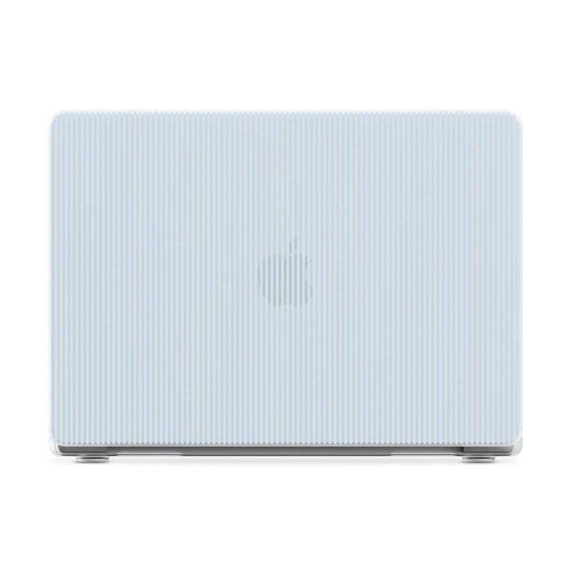 Stripes and the City | Light Blue Pinstripe Laptop Shell - 16" MacBook Pro