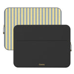 Coastline Stripes | Blue & Yellow Laptop Case