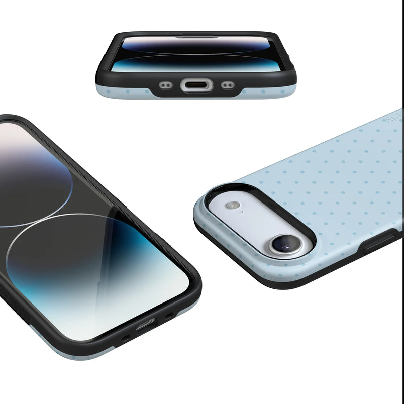 On the Dot | Blue Monochrome Polka Dot Case