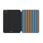 Go New York | Blue & Orange Stripes iPad Case