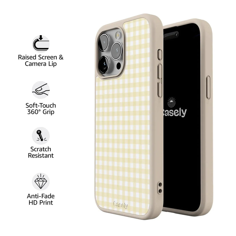 Pastel Picnic | Yellow Gingham Case