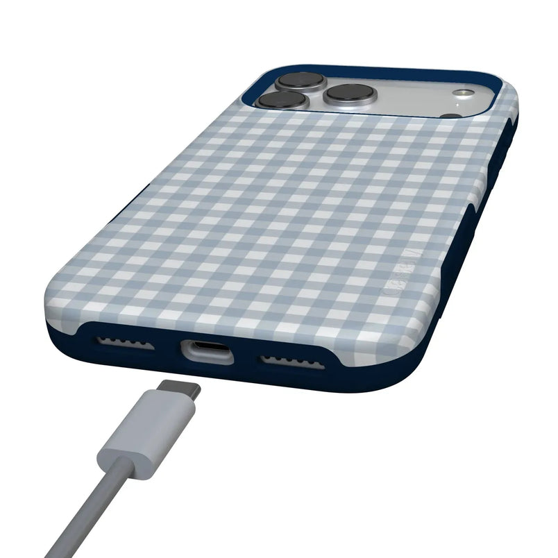 Pastel Picnic | Blue Gingham Case