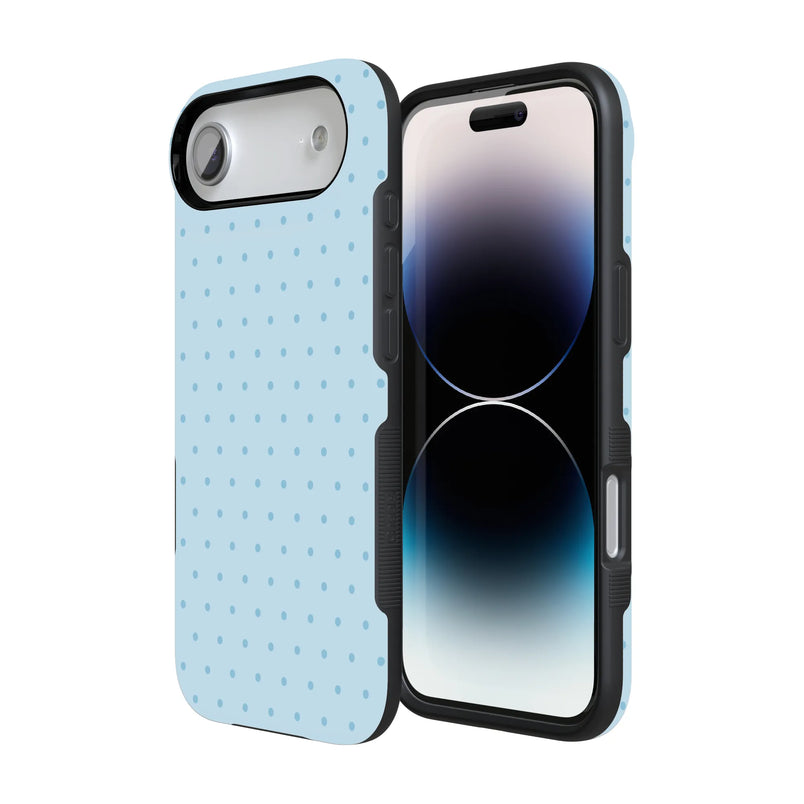 On the Dot | Blue Monochrome Polka Dot Case