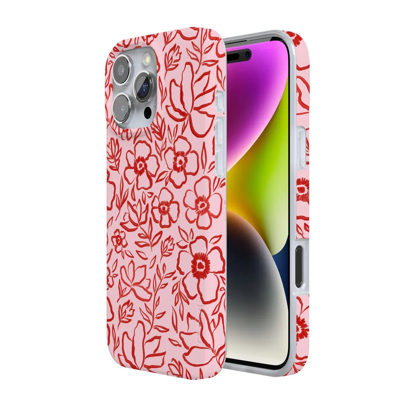 Blush Garden | Floral Doodle Case