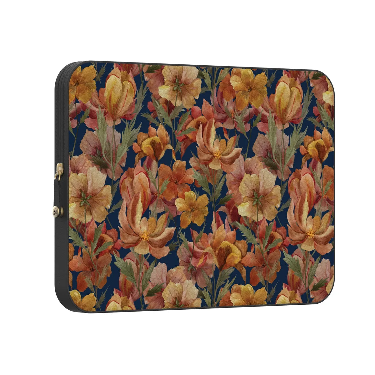 Fallen Gold Antique Floral Laptop Case - Thumbnail 3