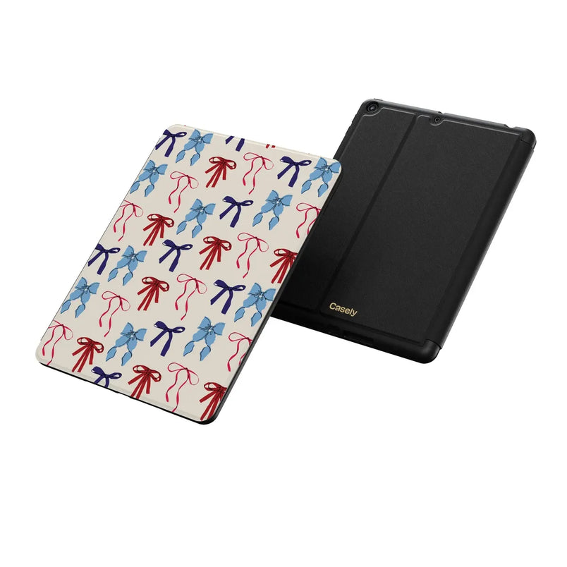 American Girlie Red White Blue Bows IPad Case american-girlie-red-white-blue-bows-ipad-case