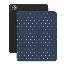 On the Dot | Midnight Blue Polka Dot iPad Case
