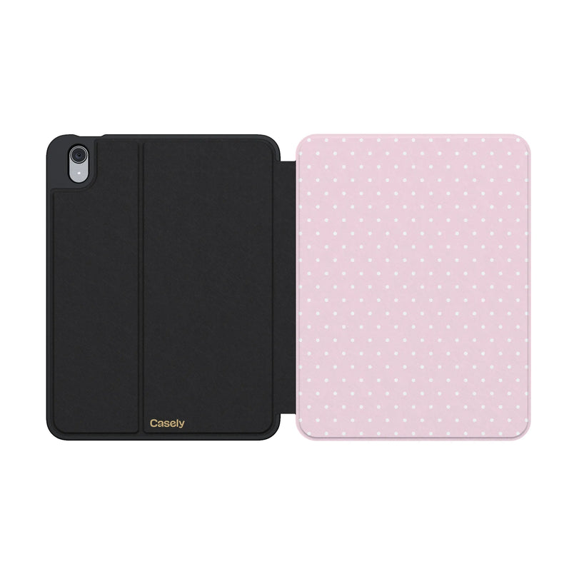 On the Dot | Pink & White Polka Dot iPad Case