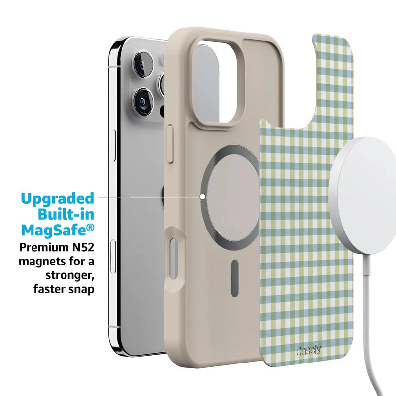 Pastel Picnic | Blue & Green Gingham Case