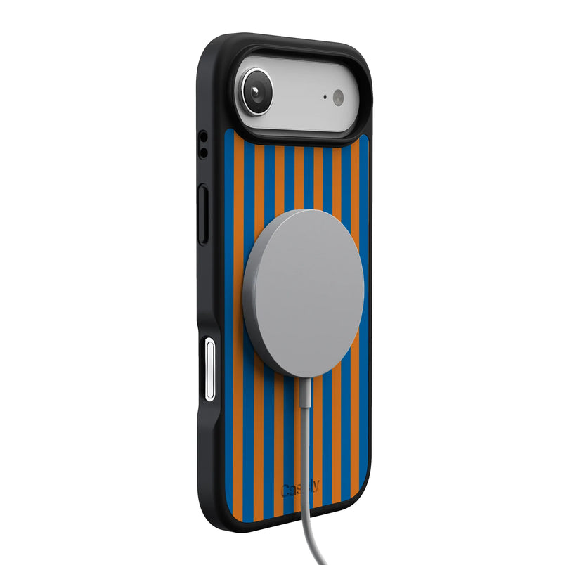 Go New York | Blue & Orange Stripes Case