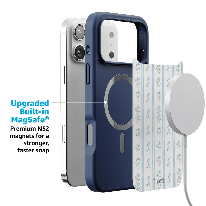 Cottage Stripe | Blue Floral Case