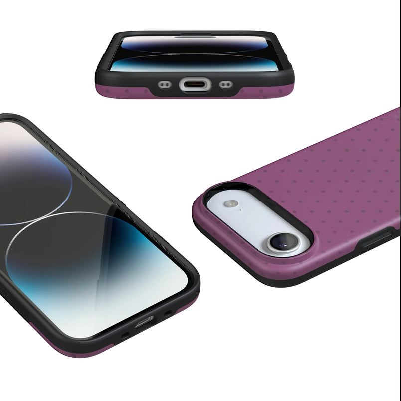 On the Dot | Plum Polka Dot Case