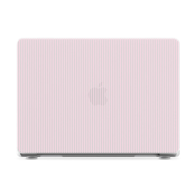 Stripes and the City | Light Pink Pinstripe Laptop Shell - 14" MacBook Pro