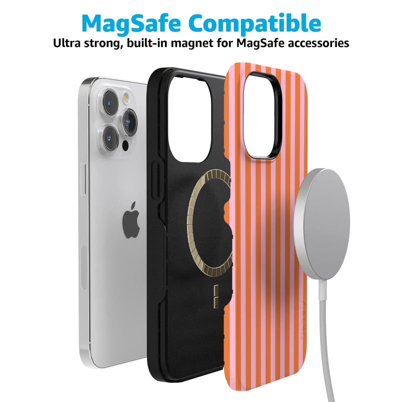 Perfect Stripes | Orange & Pink Stripes Case