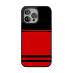 Go Canes | Black & Red Striped Case - iPhone 15 Pro