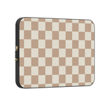 Fit Check | Neutral Checkerboard Laptop Case