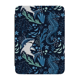 Midnight Reef | Shark Print Kindle Case - 7