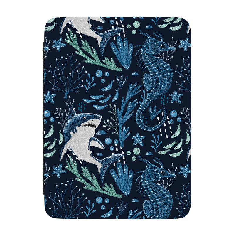 Midnight Reef | Shark Print Kindle Case - 7" Kindle Paperwhite