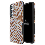 Untamed | Brown & Blue Zebra Case