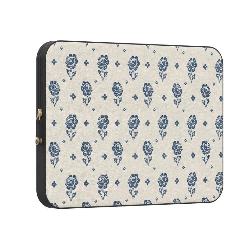Seaside Stitch | Vintage Roses Laptop Case