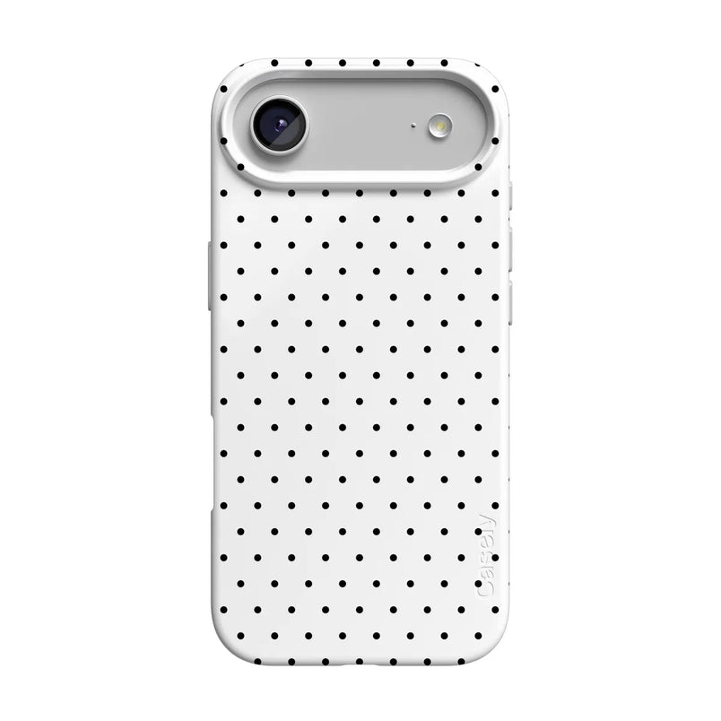 On the Dot | White Polka Dot Case