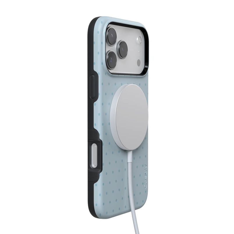 On the Dot | Blue Monochrome Polka Dot Case