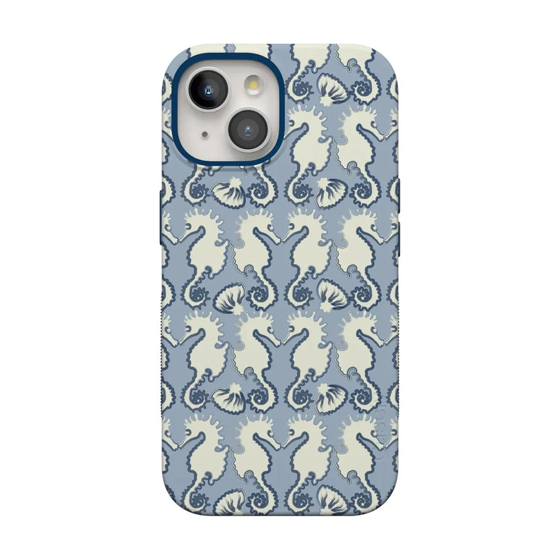 Seahorse Drift | Coastal Blues Case - iPhone 15