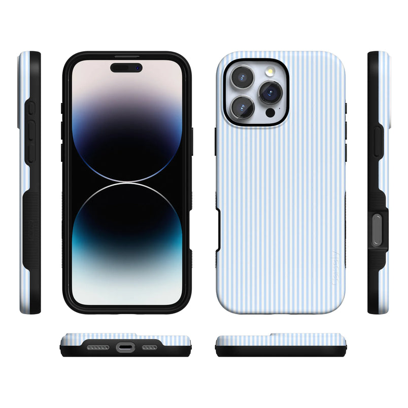 Stripes and the City | Light Blue Pinstripe Case