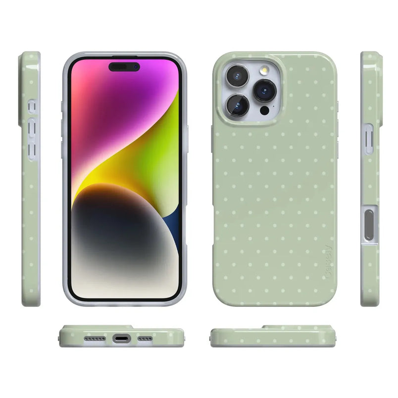 On the Dot | Green Polka Dot Case
