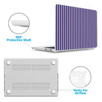 Perfect Stripes | Purple & Blue Stripes Laptop Shell
