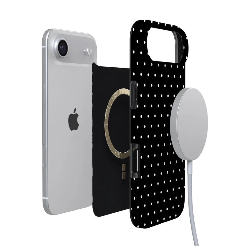 On the Dot | Black Polka Dot Case