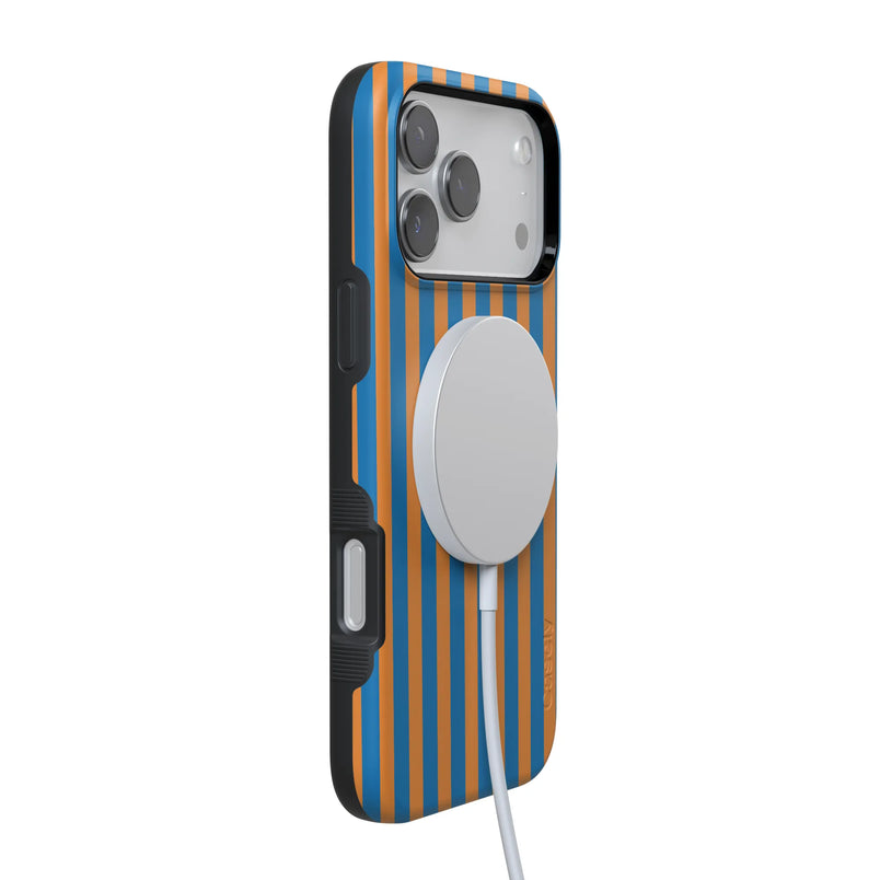 Go New York | Blue & Orange Stripes Case