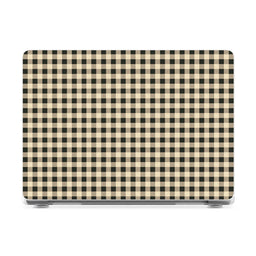 Cedar Lane | Black & Cream Gingham Laptop Shell - 16