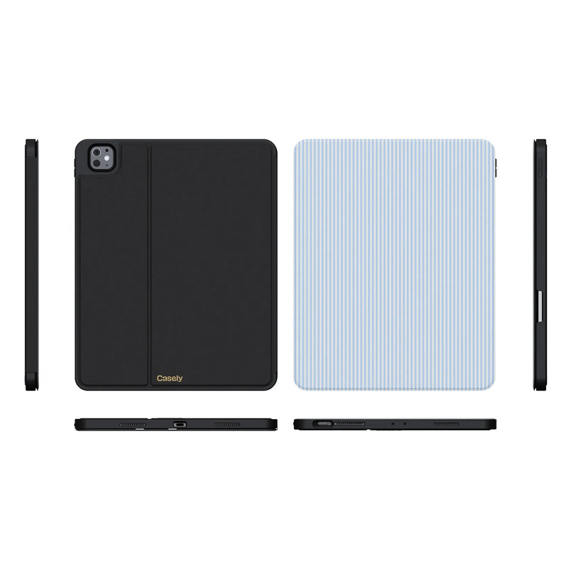 Stripes and the City | Light Blue Pinstripe iPad Case