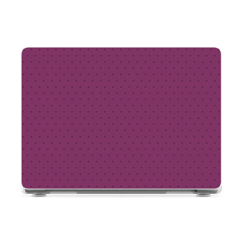 On the Dot | Plum Polka Dot Laptop Shell - 14" MacBook Pro
