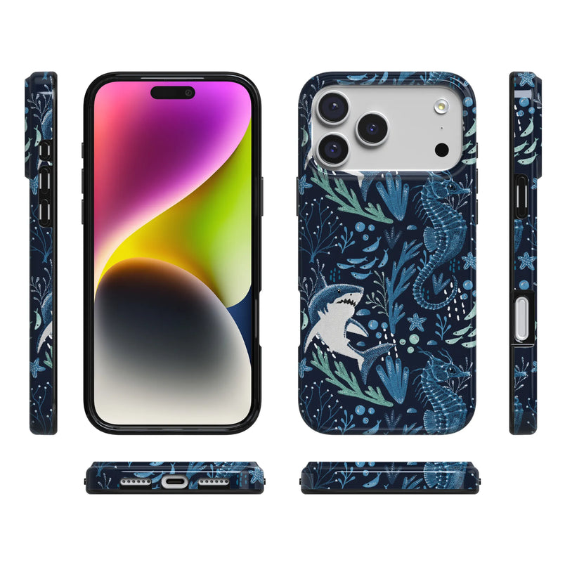 Midnight Reef | Shark Print Case