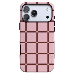 Uptown Gridlock | Pink Checkerboard Case