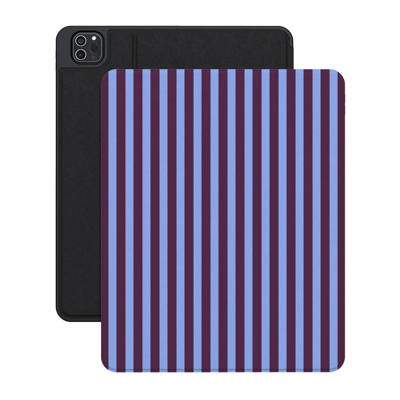 Perfect Stripes | Purple & Blue Stripes iPad Case - iPad Pro 12.9" (M2, 2022)