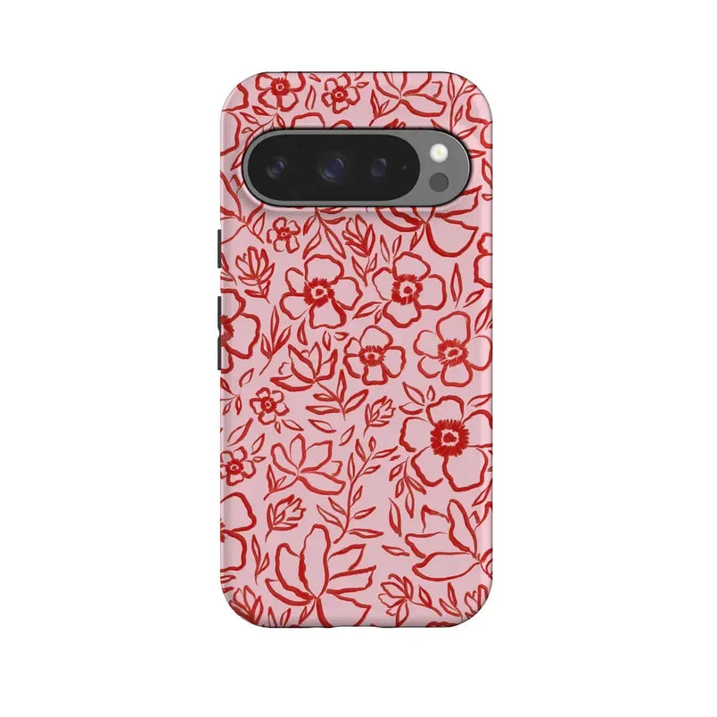 Blush Garden | Floral Doodle Case